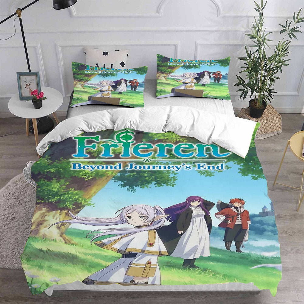Frieren: Beyond Journeys End Bedding Sets Gift For Christmas, Birthday, Thanksgiving