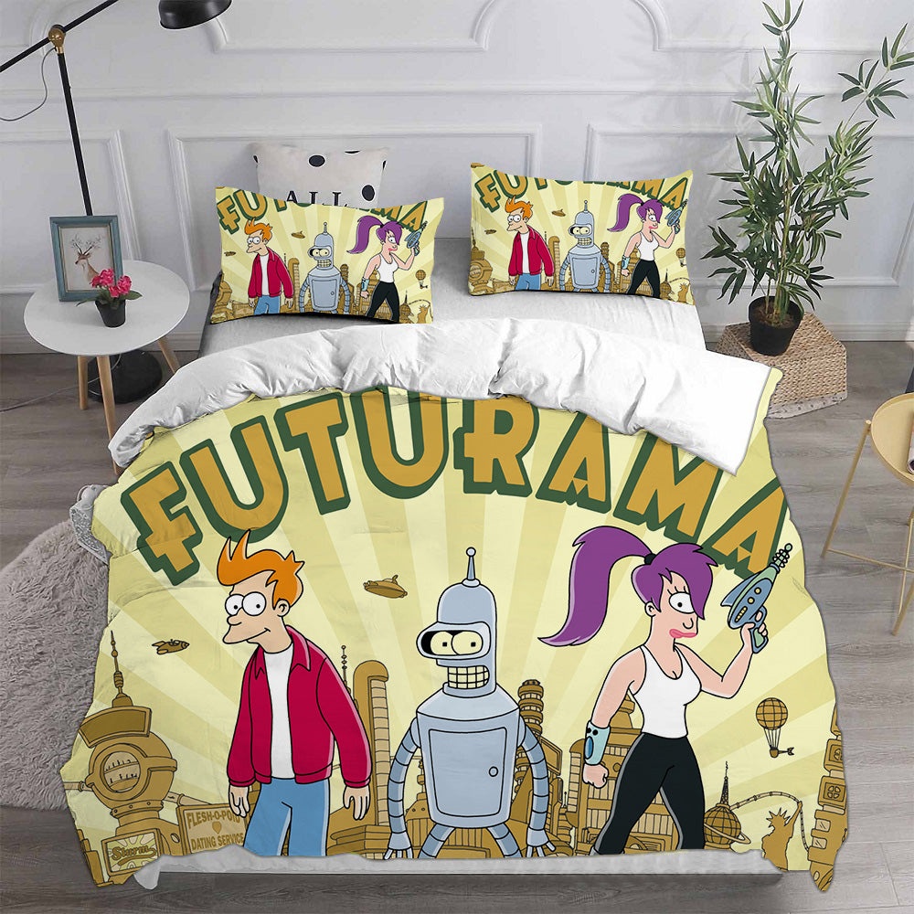 Futurama Bedding Sets Gift For Wife, Husband, Besties