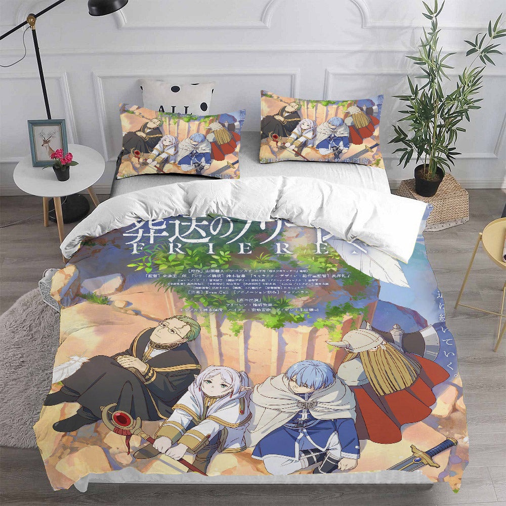 Frieren: Beyond Journeys End Bedding Sets Gift For Birthday, Halloween, Christmas, Thanksgiving