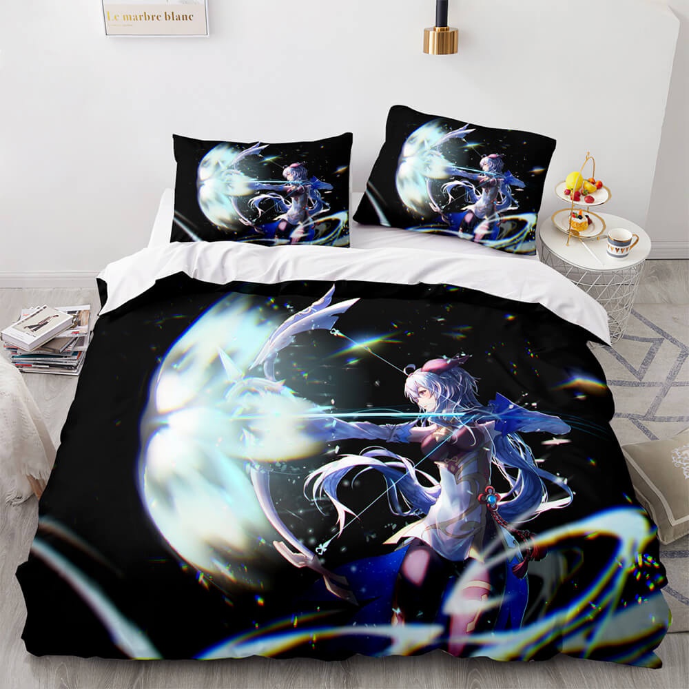 Game Genshin Impact Bedding Sets Gift For Christmas, Birthday, Thanksgiving