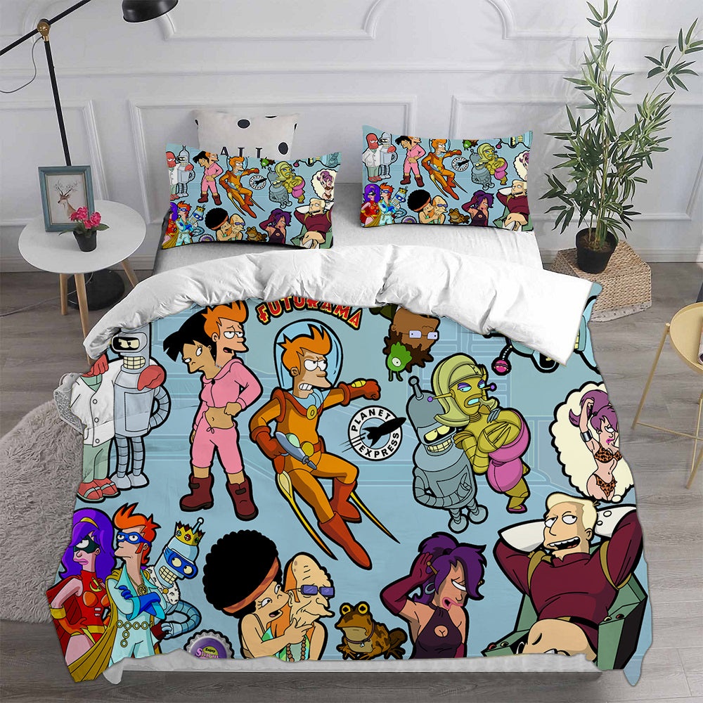 Futurama Season 1 Bedding Sets Gift For Wife, Husband, Besties