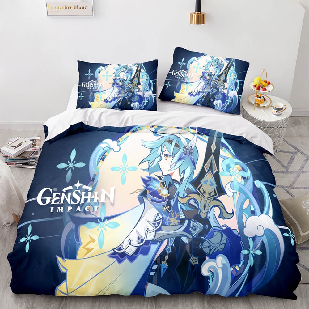 Game Genshin Impact Bedding Sets Gifts For Family Members On Christmas, Black Friday