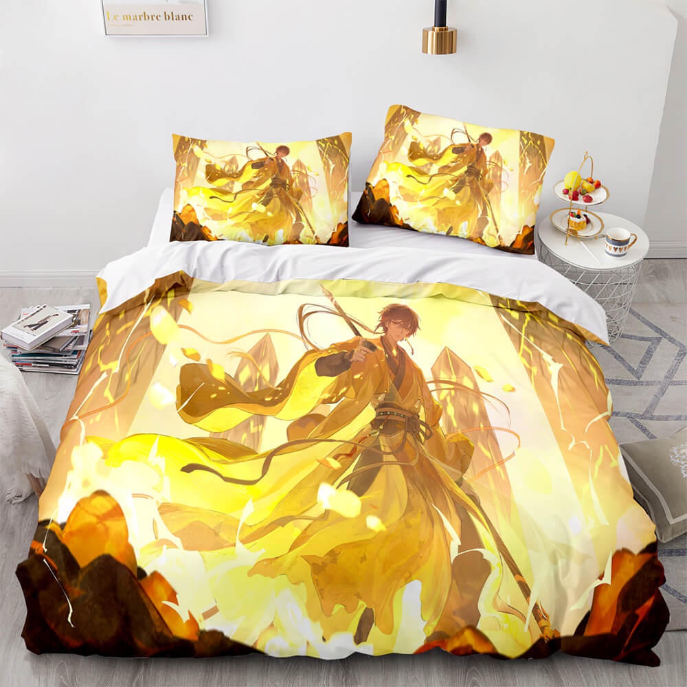 Game Genshin Impact Bedding Sets Gift For Wife, Husband, Besties