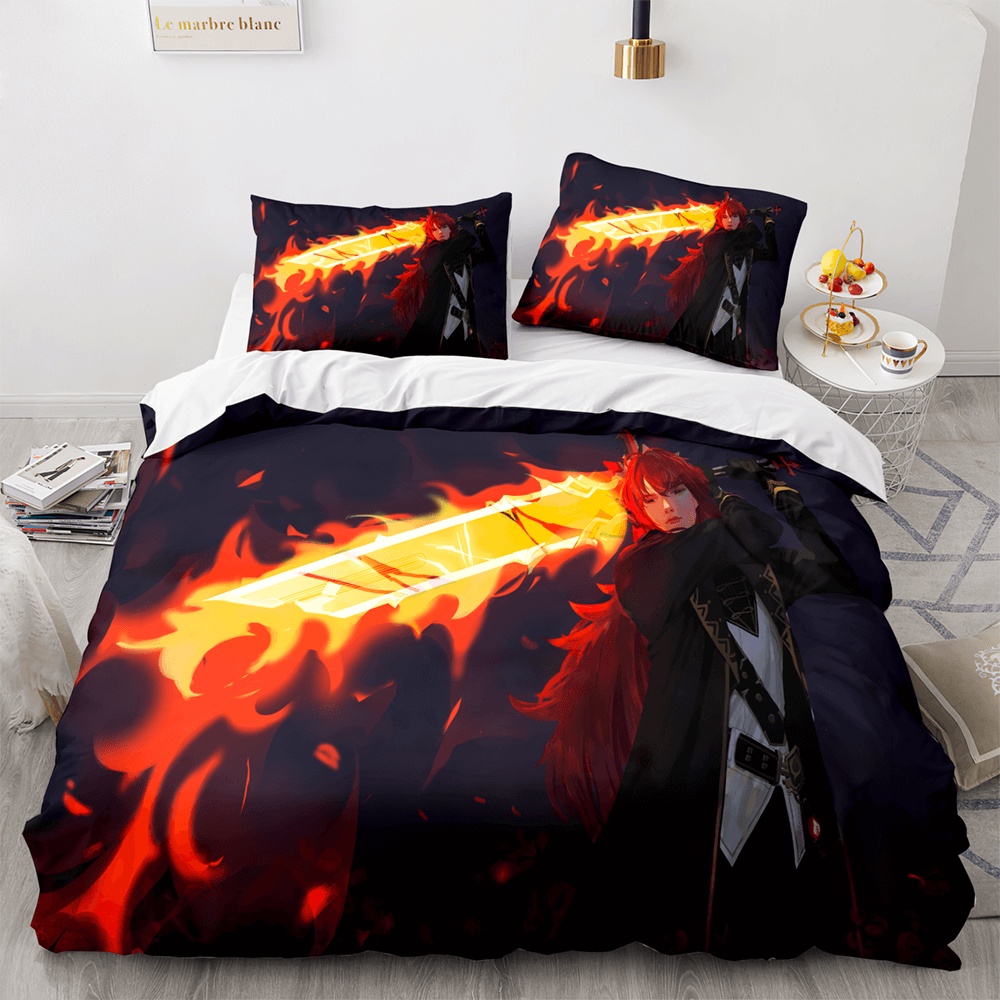 Genshin Impact Bedding Sets Gift For Birthday, Halloween, Christmas, Thanksgiving