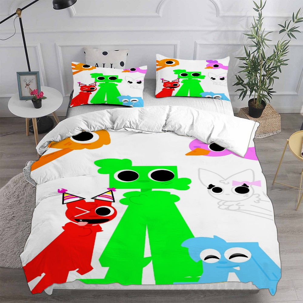 Garten of Banban Bedding Sets Gift For Halloween, Thanksgiving, Christmas