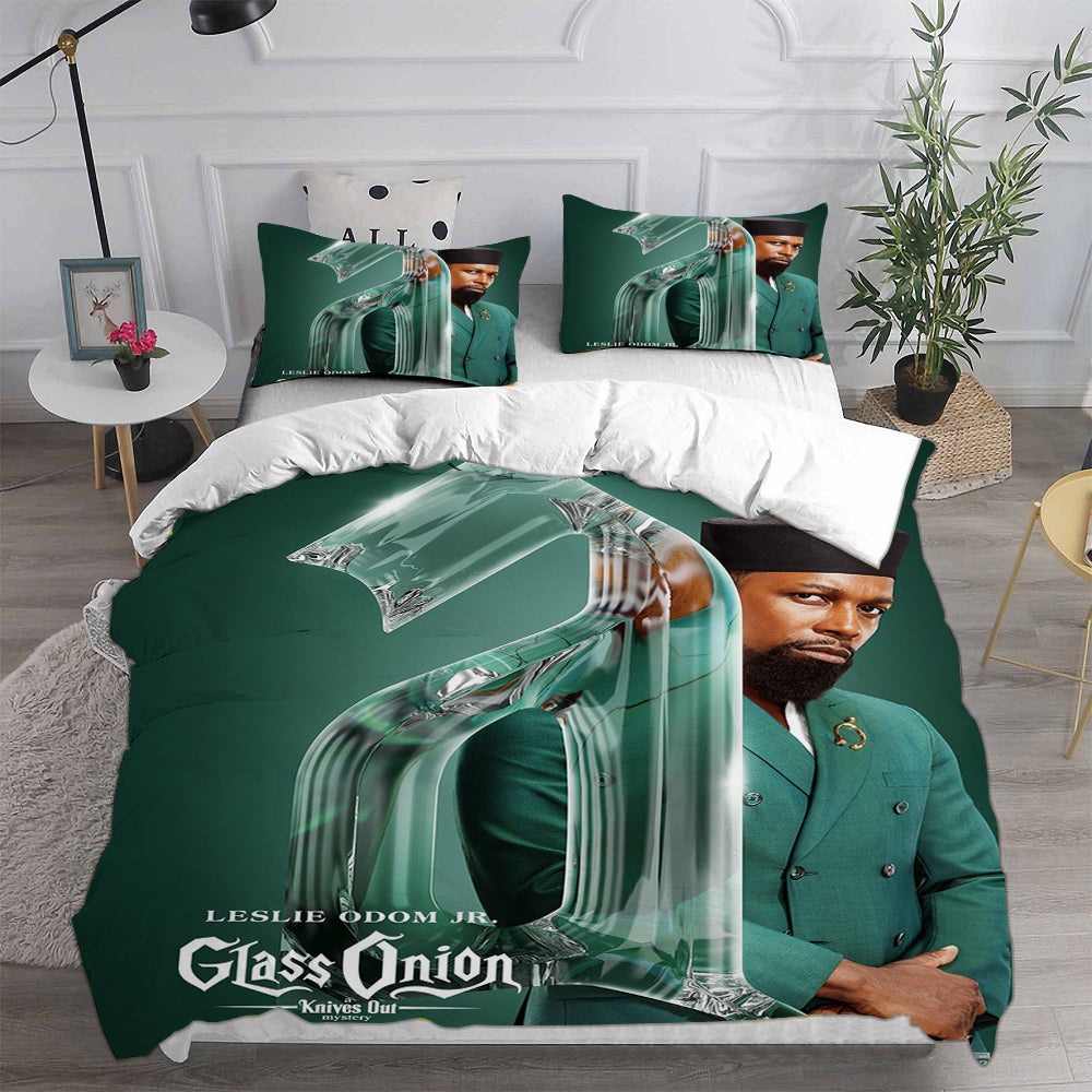 Glass Onion: A Knives Out Mystery Bedding Sets Gift For Christmas, Thanksgiving, Halloween