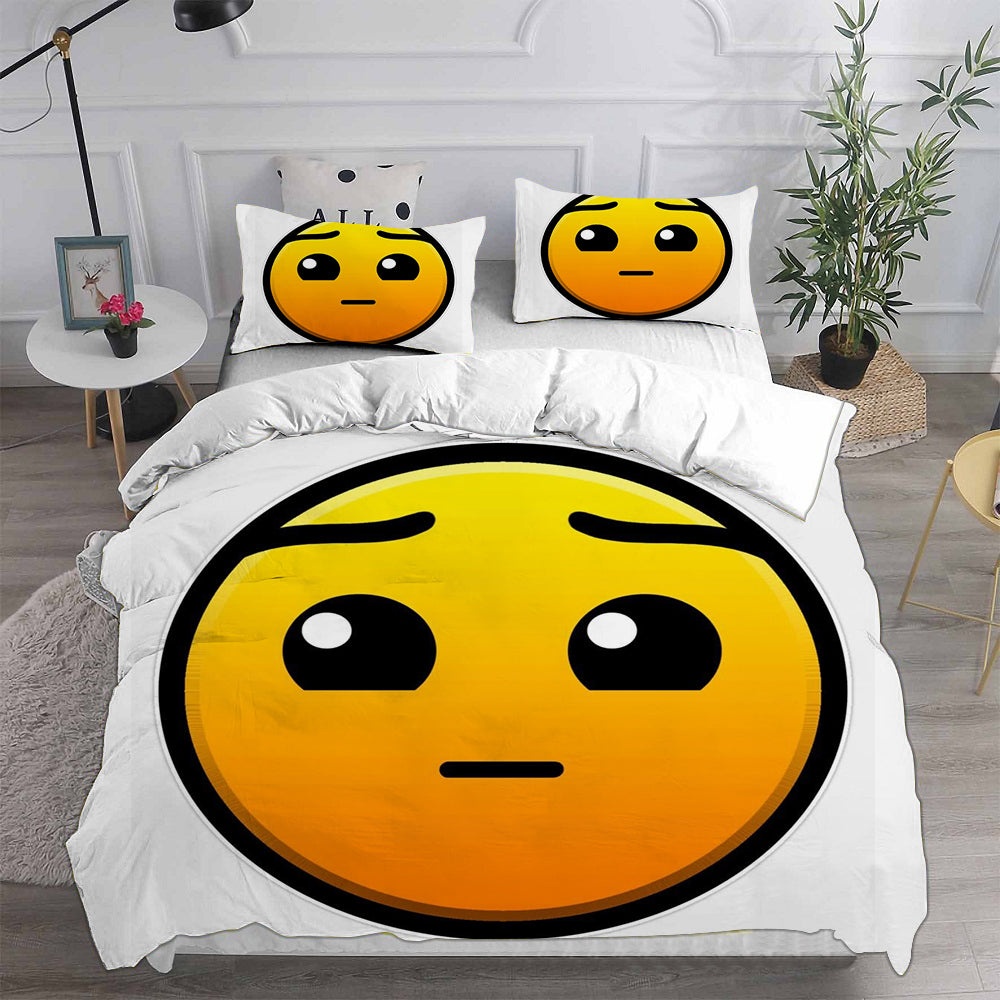 Geometry Dash Bedding Sets Gift For Christmas, Birthday, Thanksgiving
