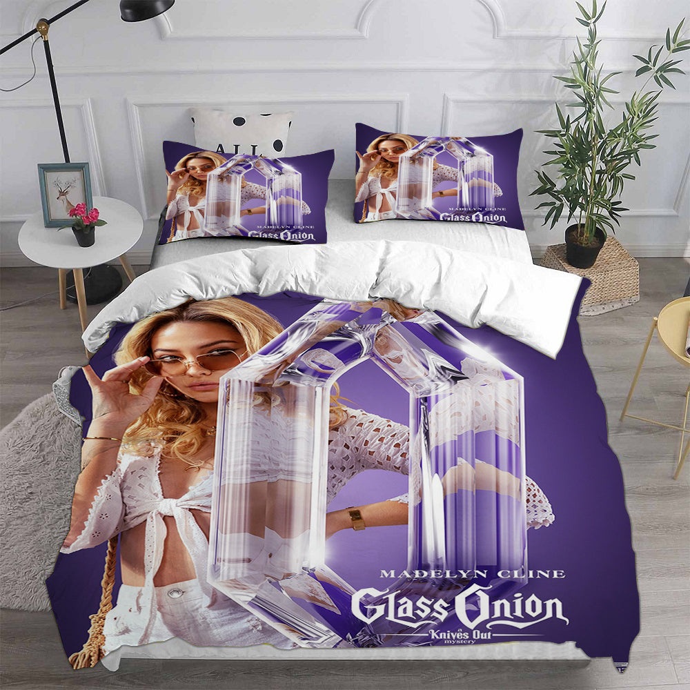 Glass Onion: A Knives Out Mystery Bedding Sets Duvet Cover, Flatsheet, Pillowcases For Every Bedroom