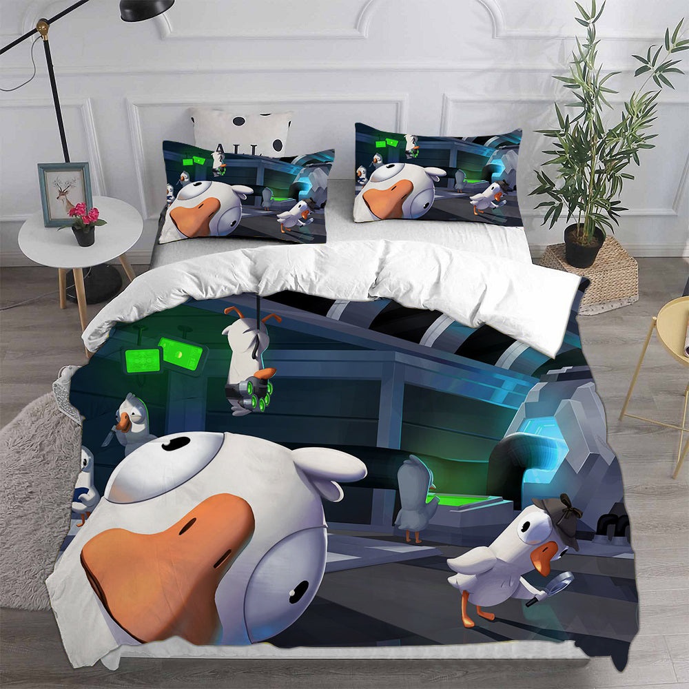 Goose Goose Duck Bedding Sets Duvet Cover, Flatsheet, Pillowcase For Your Lover
