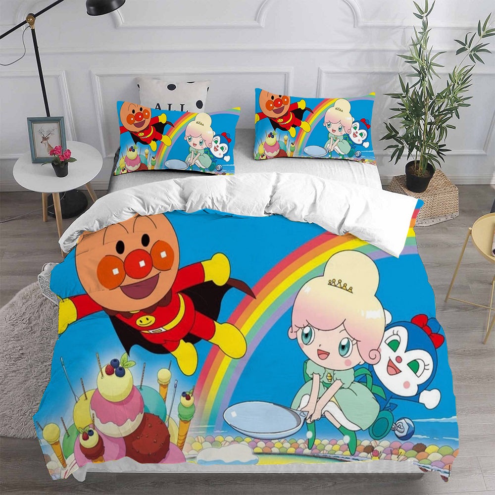 Go! Anpanman: Fluffy Fuwari And The Cloud Country Bedding Sets Gift For Wife, Husband, Besties