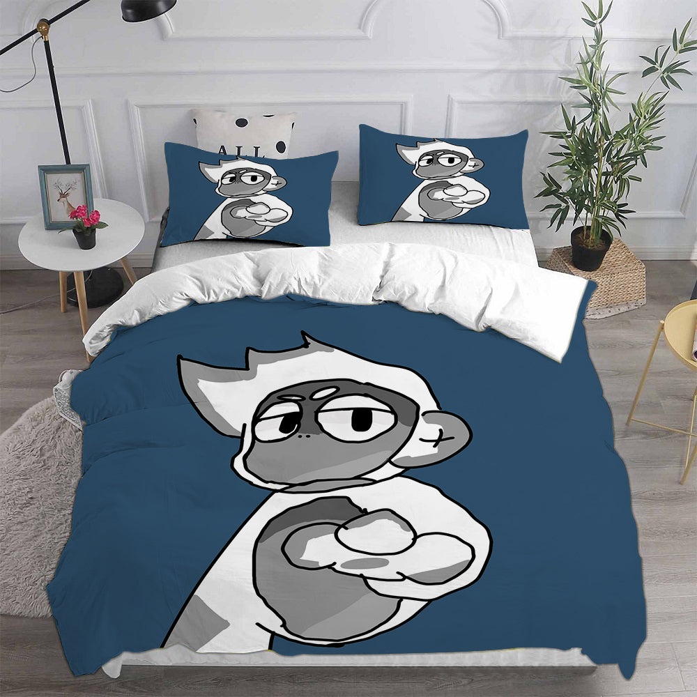 Gorilla Tag Decorative Bedding Sets For Fan, Halloween, Christmas, Thanksgiving