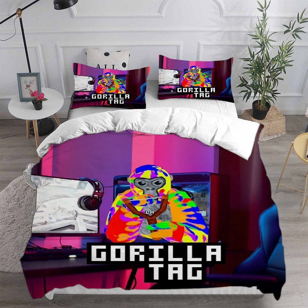 Gorilla Tag Bedding Sets Duvet Cover, Flatsheet, Pillowcases Perfect Gift For Fans