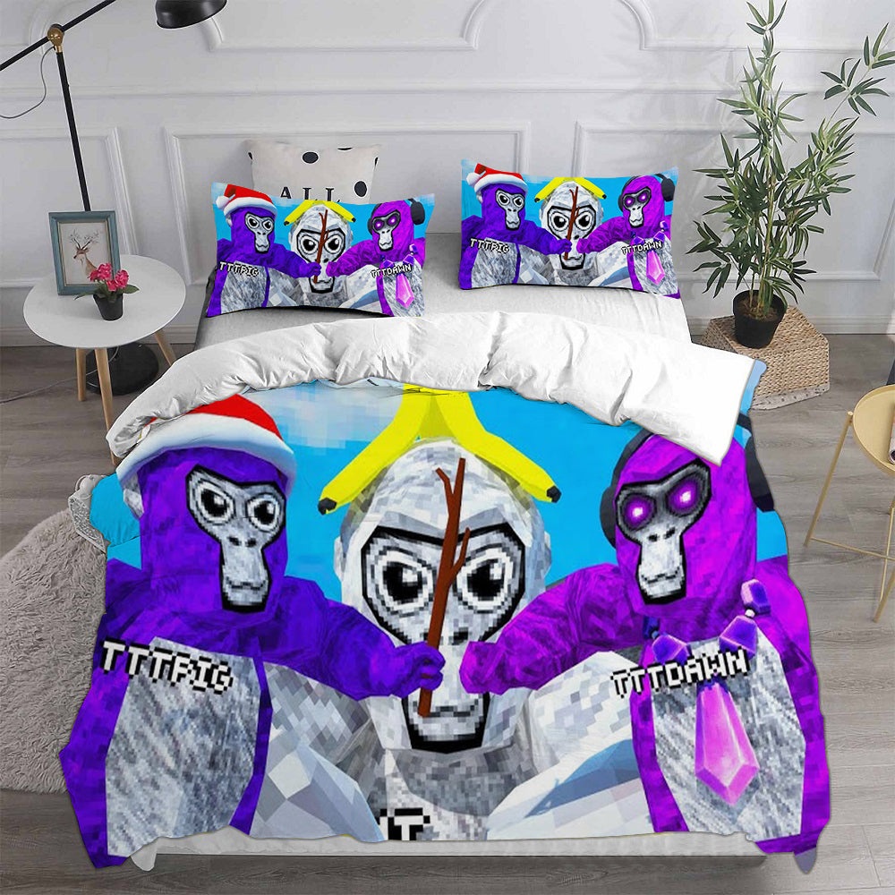 Gorilla Tag Bedding Sets Gift For Birthday, Halloween, Christmas, Thanksgiving