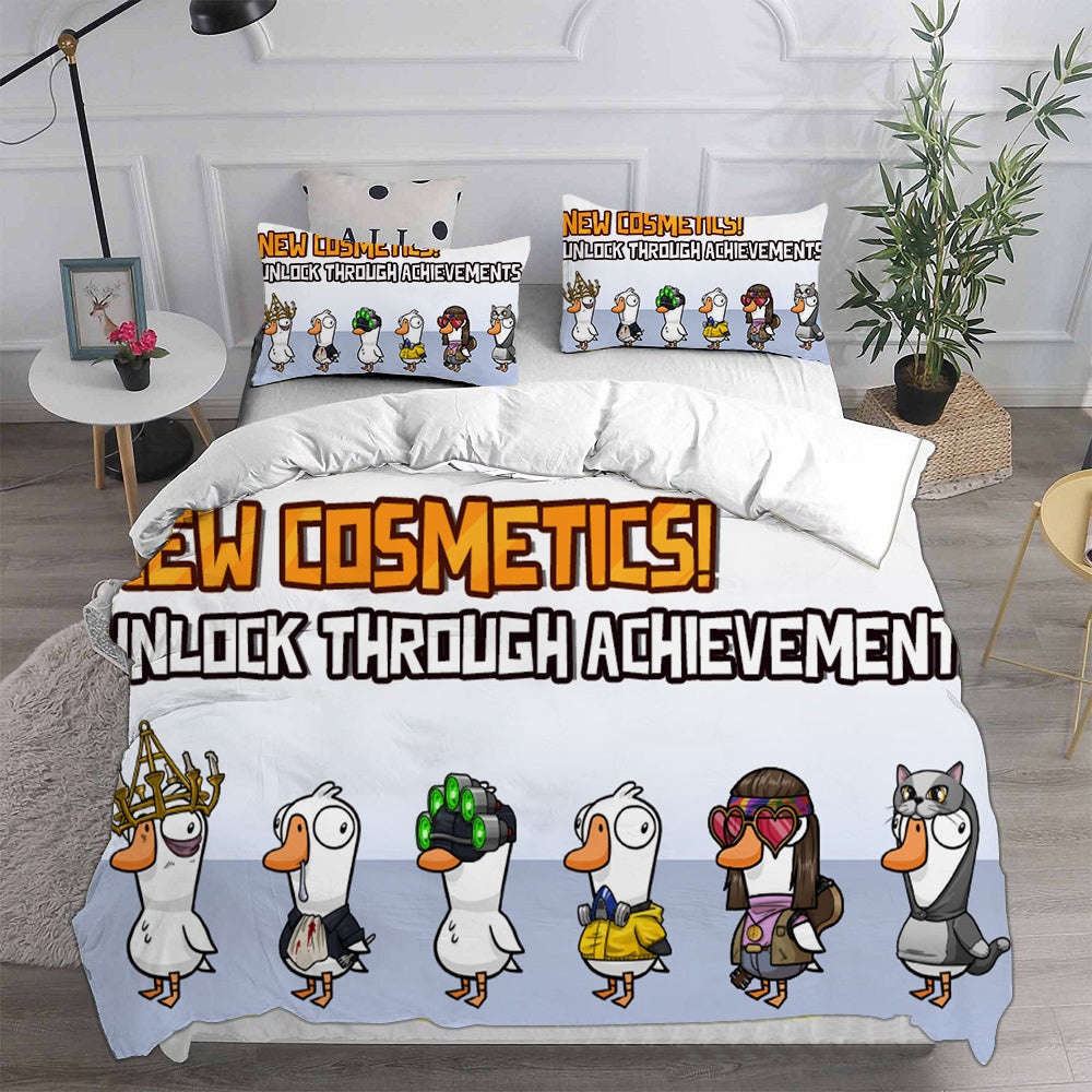Goose Goose Duck Bedding Sets Gifts For Family Members On Christmas, Black Friday