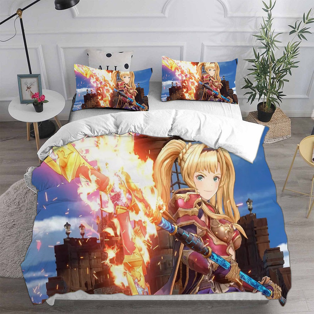 Granblue Fantasy Bedding Sets Gift For Halloween, Thanksgiving, Christmas