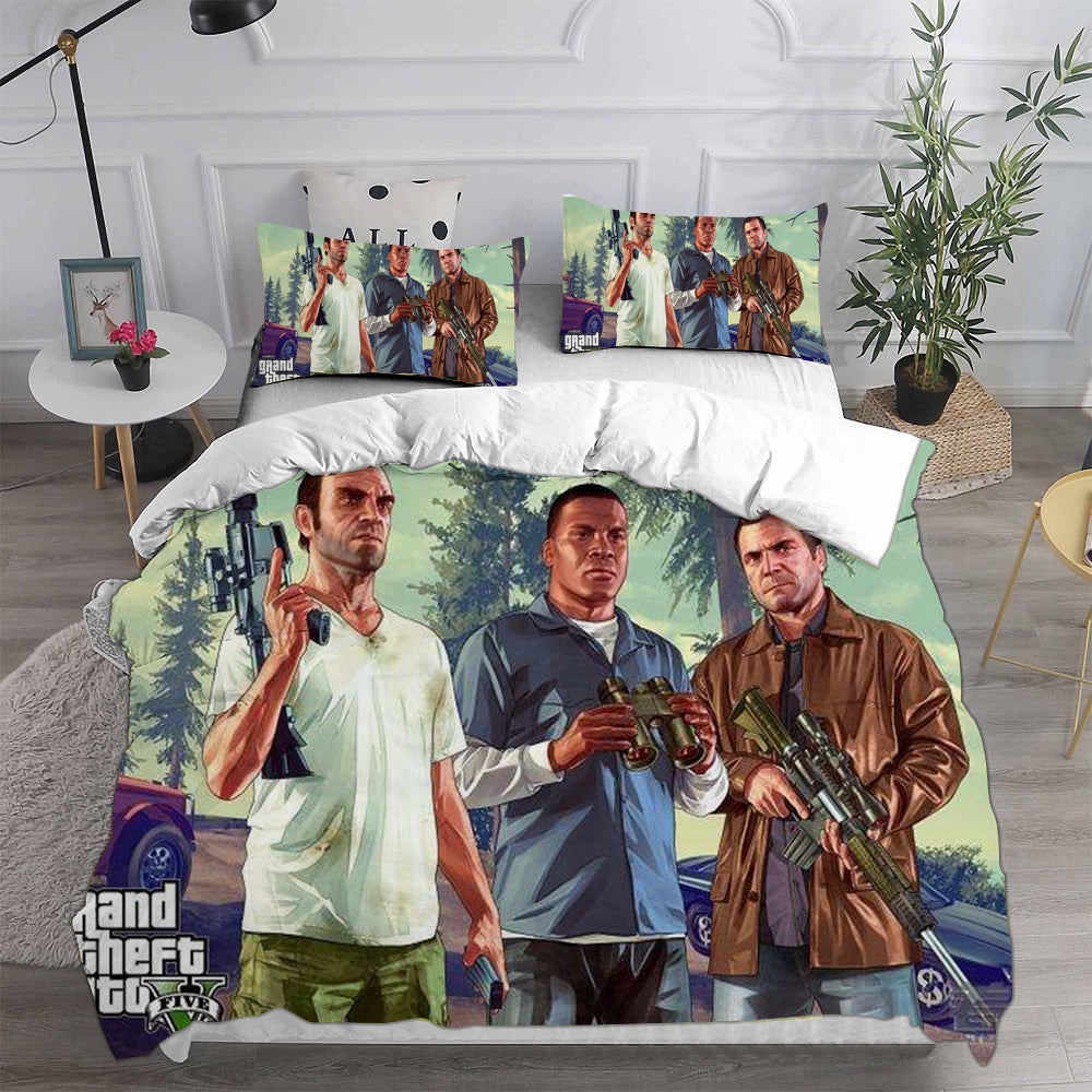 Grand Theft Auto V Bedding Sets Duvet Cover, Flatsheet, Pillowcases For Every Bedroom