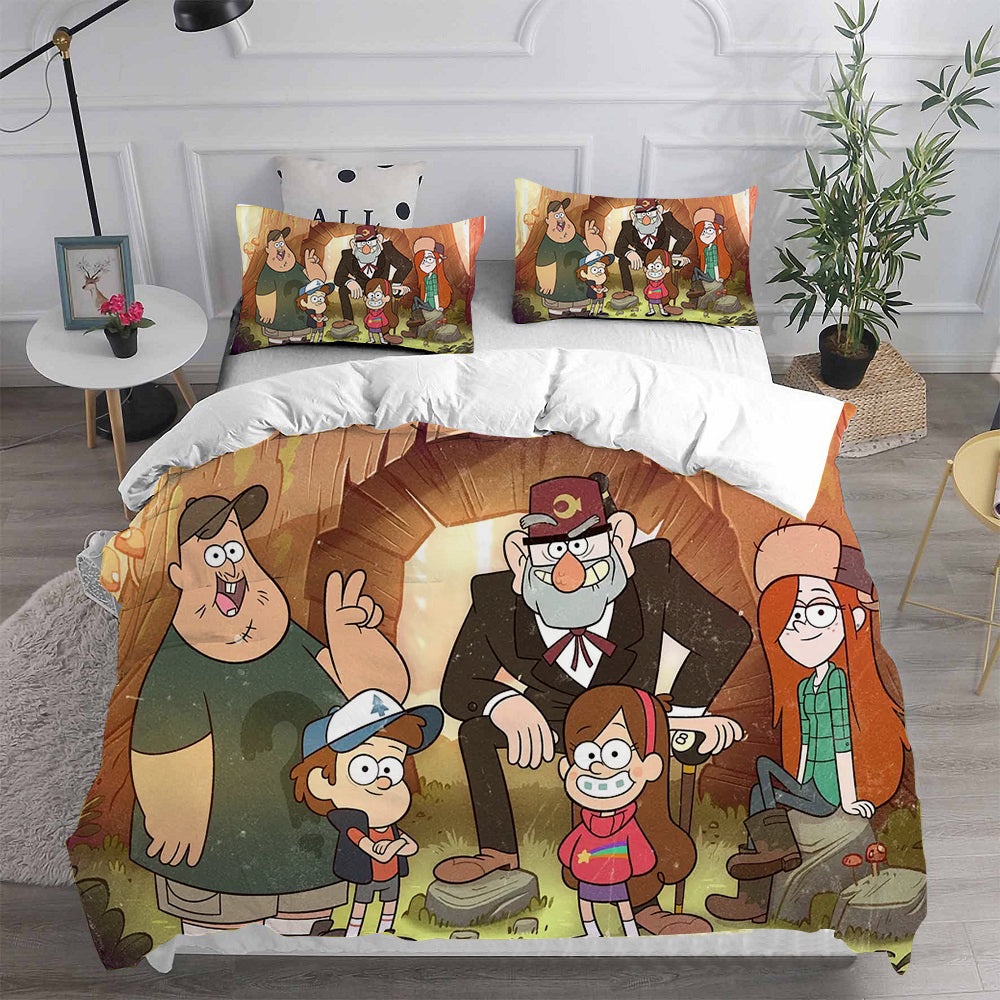 Gravity Falls Bedding Sets Duvet Cover, Flatsheet, Pillowcase For Your Lover