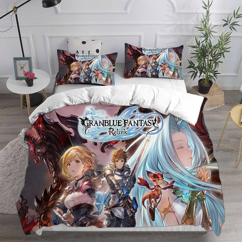Granblue Fantasy Bedding Sets Gift For Birthday, Halloween, Christmas, Thanksgiving