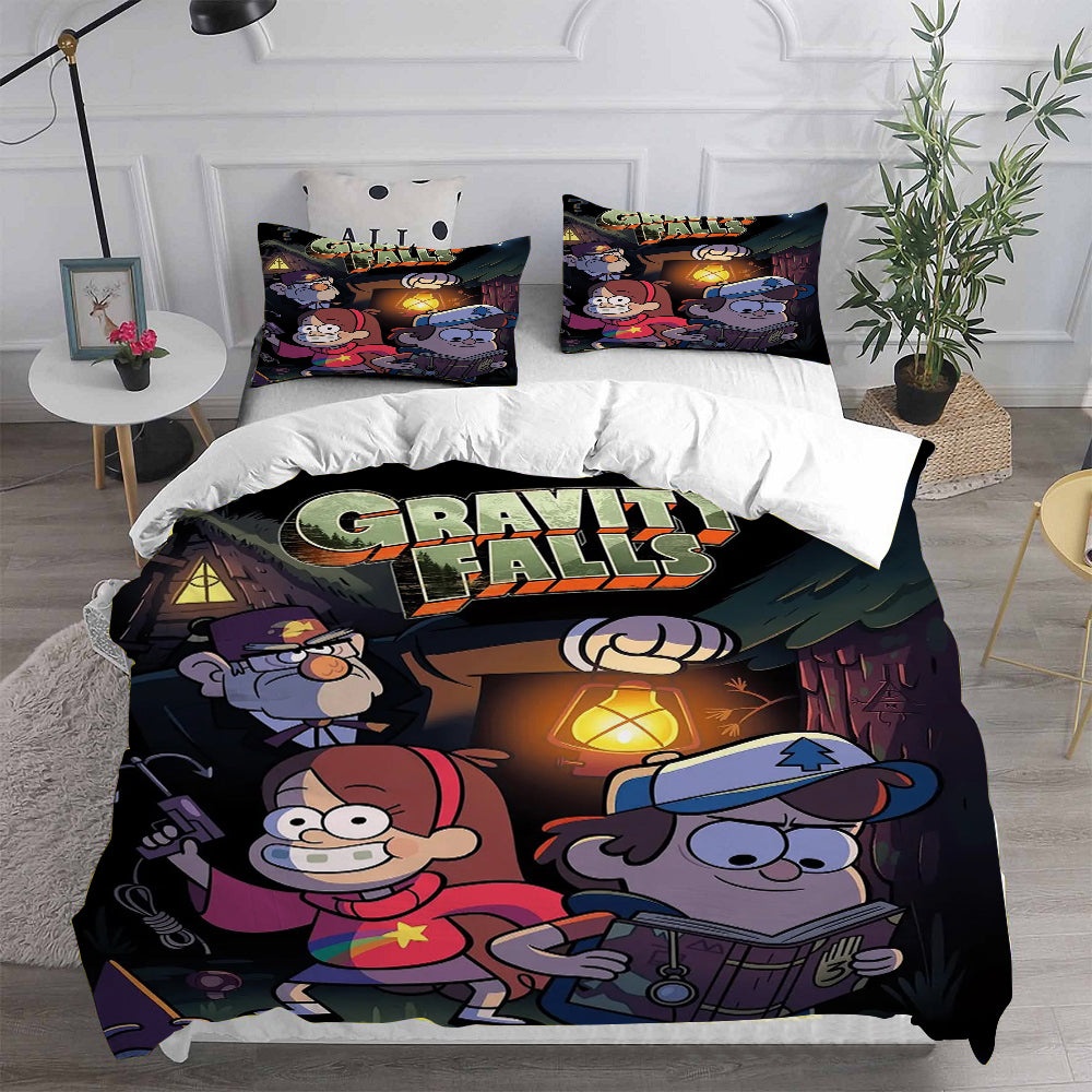 Gravity Falls Bedding Sets Gift For Halloween, Thanksgiving, Christmas