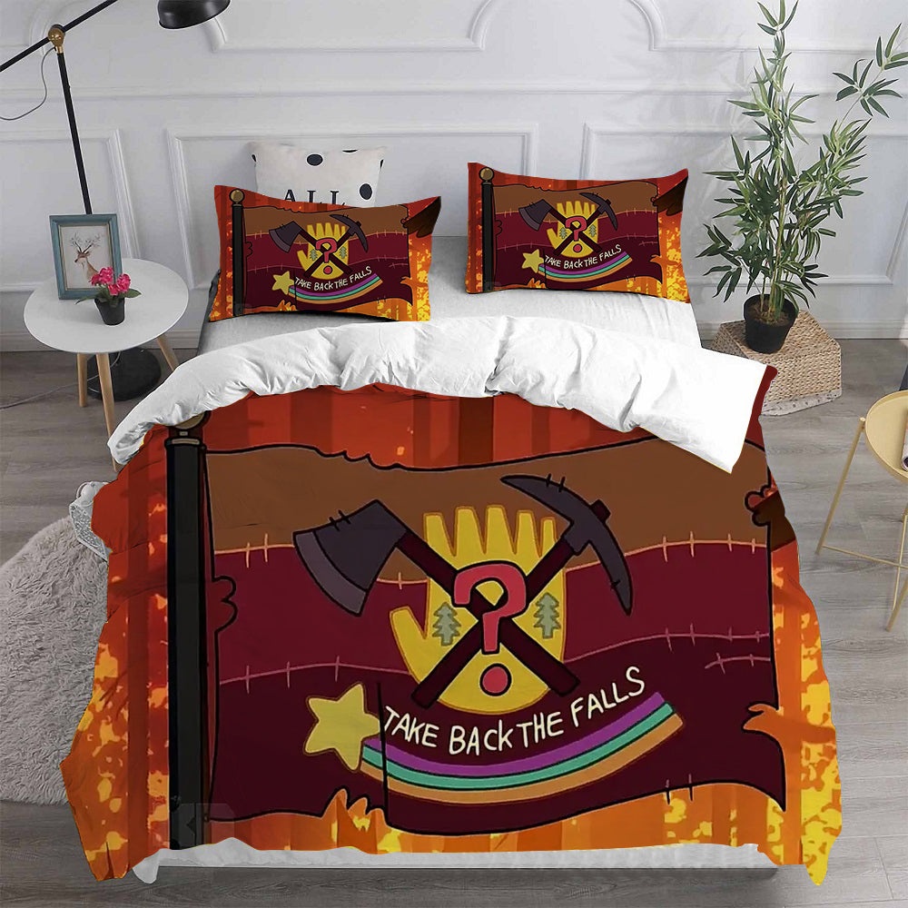 Gravity Falls Bedding Sets Gift For Christmas, Halloween, Black Friday