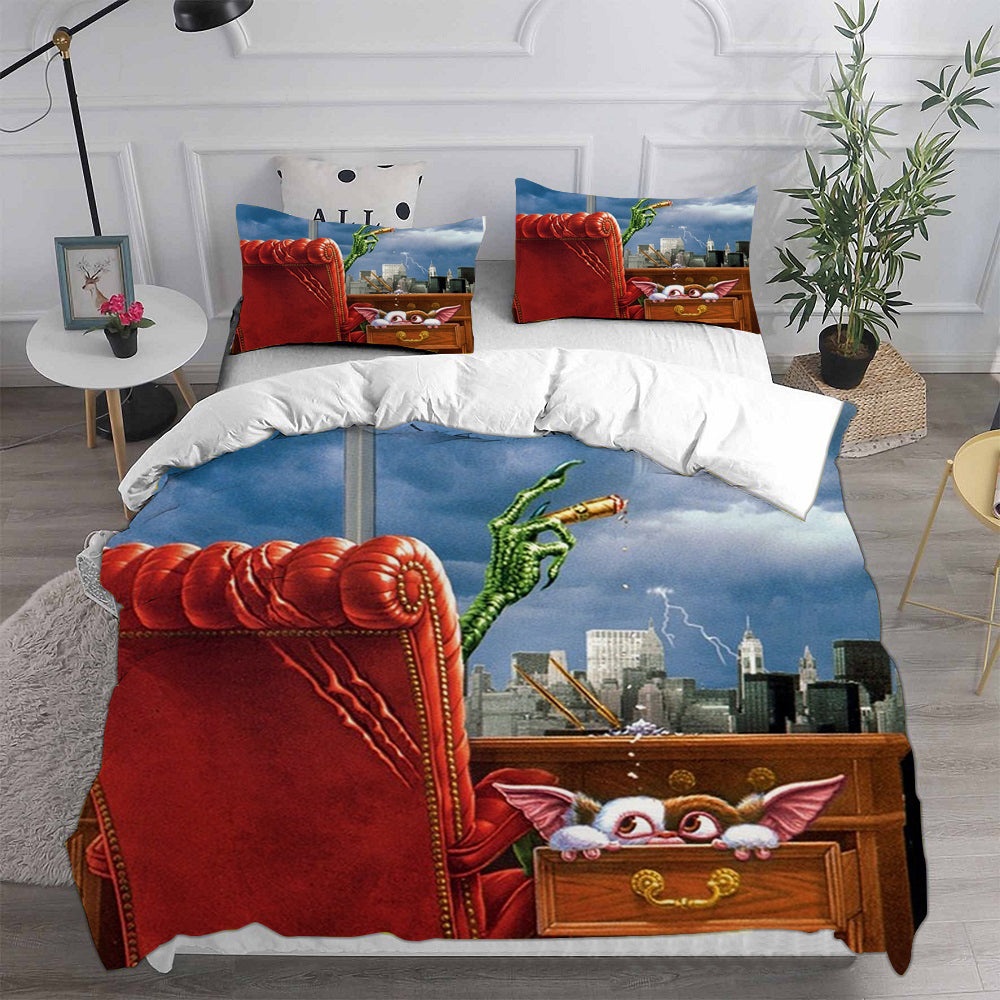 Gremlins 3 Decorative Bedding Sets For Fan, Halloween, Christmas, Thanksgiving