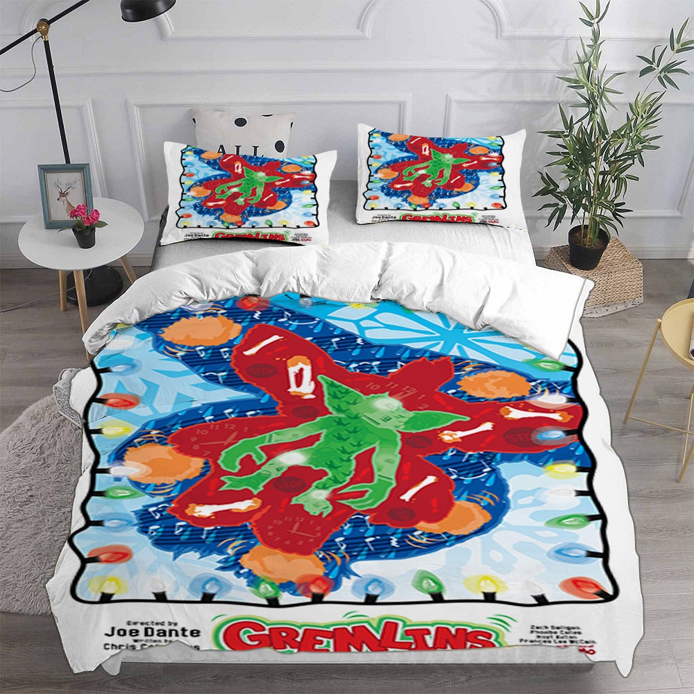 Gremlins 3 Bedding Sets Gift For Christmas, Birthday, Thanksgiving