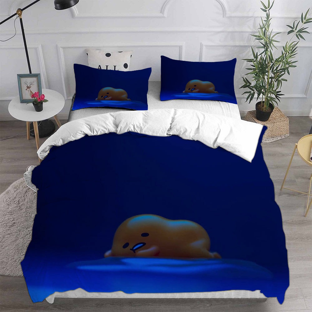 Gudetama An Eggcellent Adventure Bedding Sets Duvet Cover, Flatsheet, Pillowcase For Your Lover