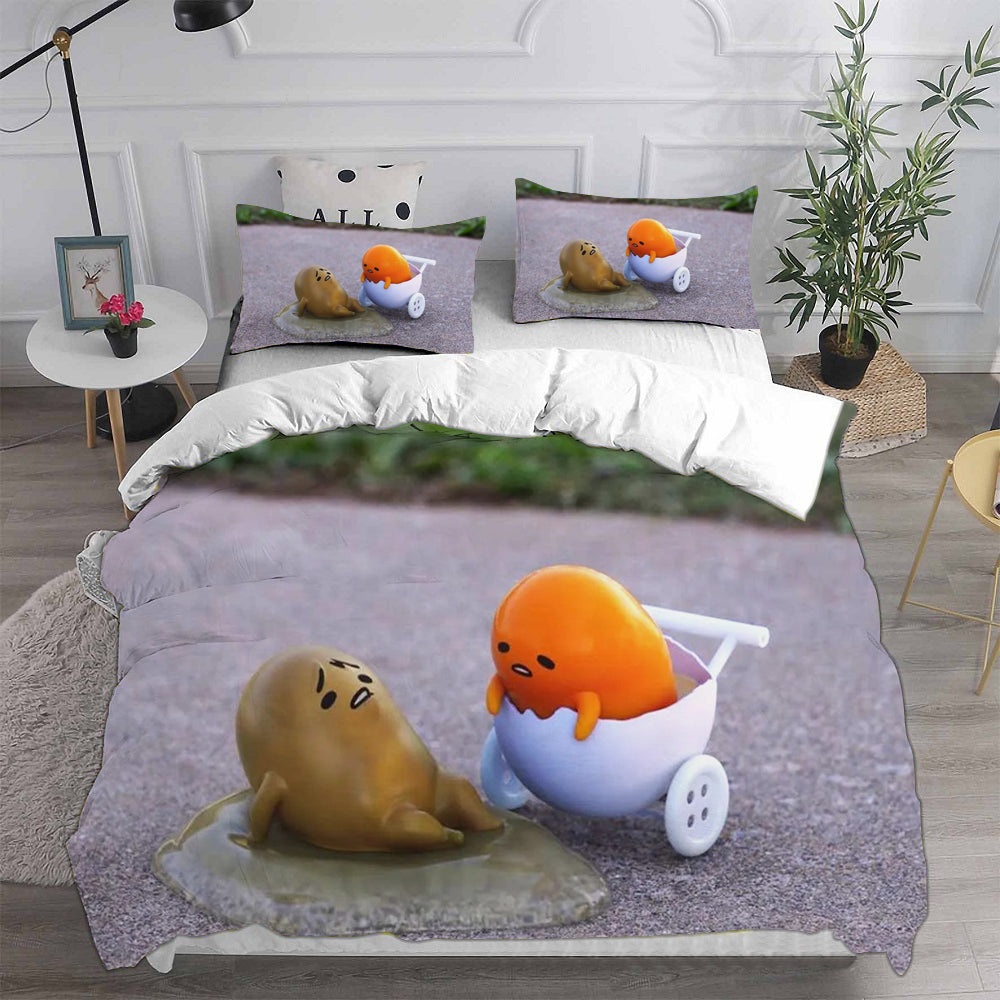 Gudetama An Eggcellent Adventure Bedding Sets Gift For Fathers Day, Halloween, Christmas