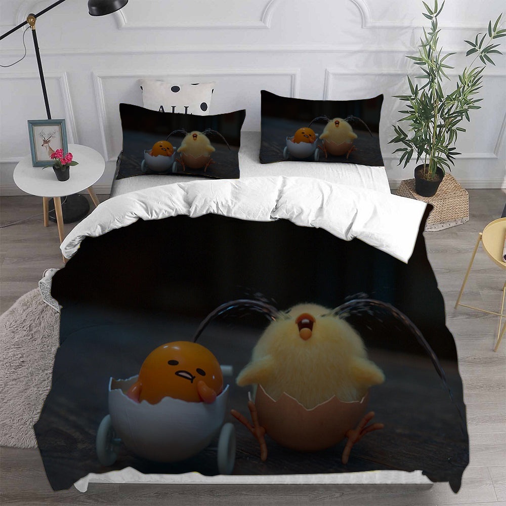 Gudetama An Eggcellent Adventure Bedding Sets Gift For Birthday, Halloween, Christmas, Thanksgiving