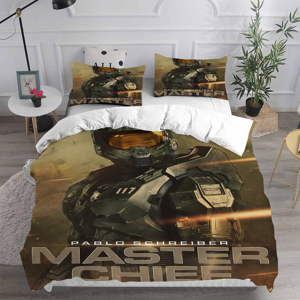 Halo Bedding Sets Gift For Birthday, Halloween, Christmas, Thanksgiving