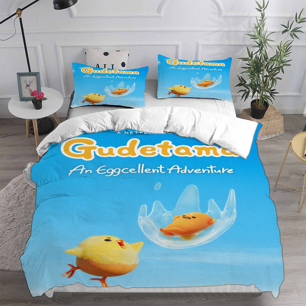 Gudetama An Eggcellent Adventure Bedding Sets Gift For Wife, Husband, Besties