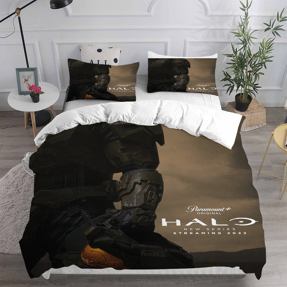 Halo Bedding Sets Gift For Fathers Day, Halloween, Christmas