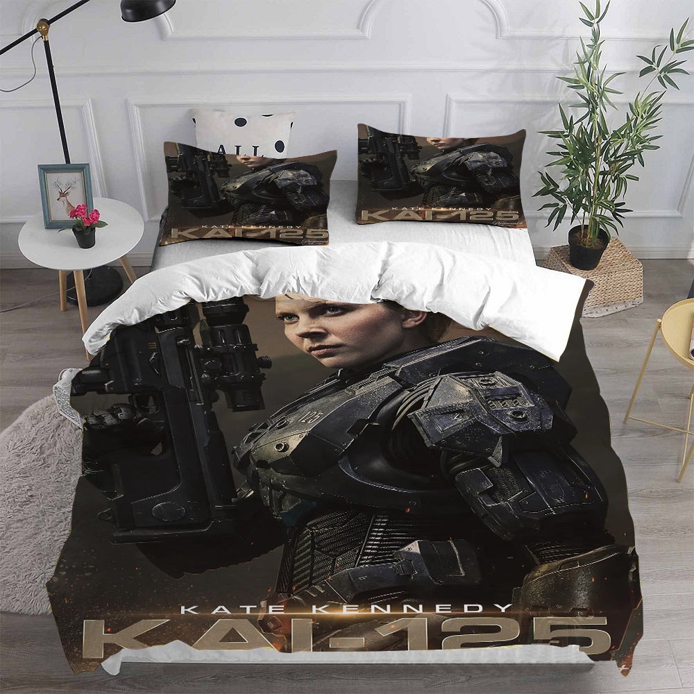 Halo Bedding Sets Duvet Cover, Flatsheet, Pillowcases Perfect Gift For Fans