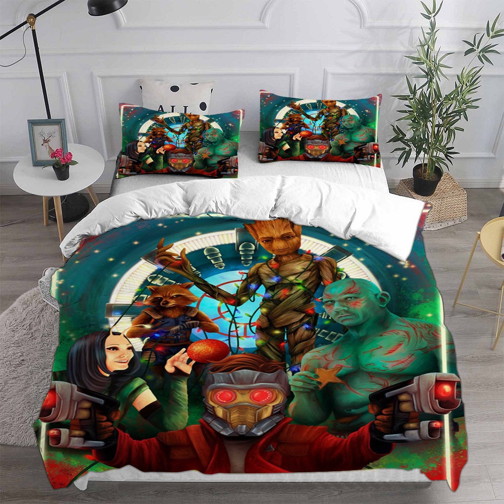 Guardians of the Galaxy Bedding Sets Gift For Fathers Day, Halloween, Christmas