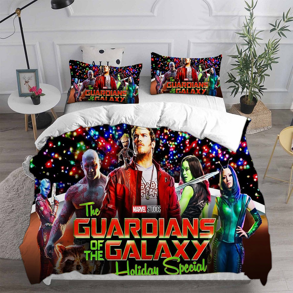 Guardians of the Galaxy Bedding Sets Gift For Christmas, Halloween, Black Friday
