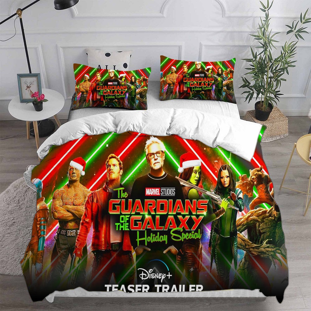 Guardians of the Galaxy Bedding Sets Gift For Christmas, Thanksgiving, Halloween