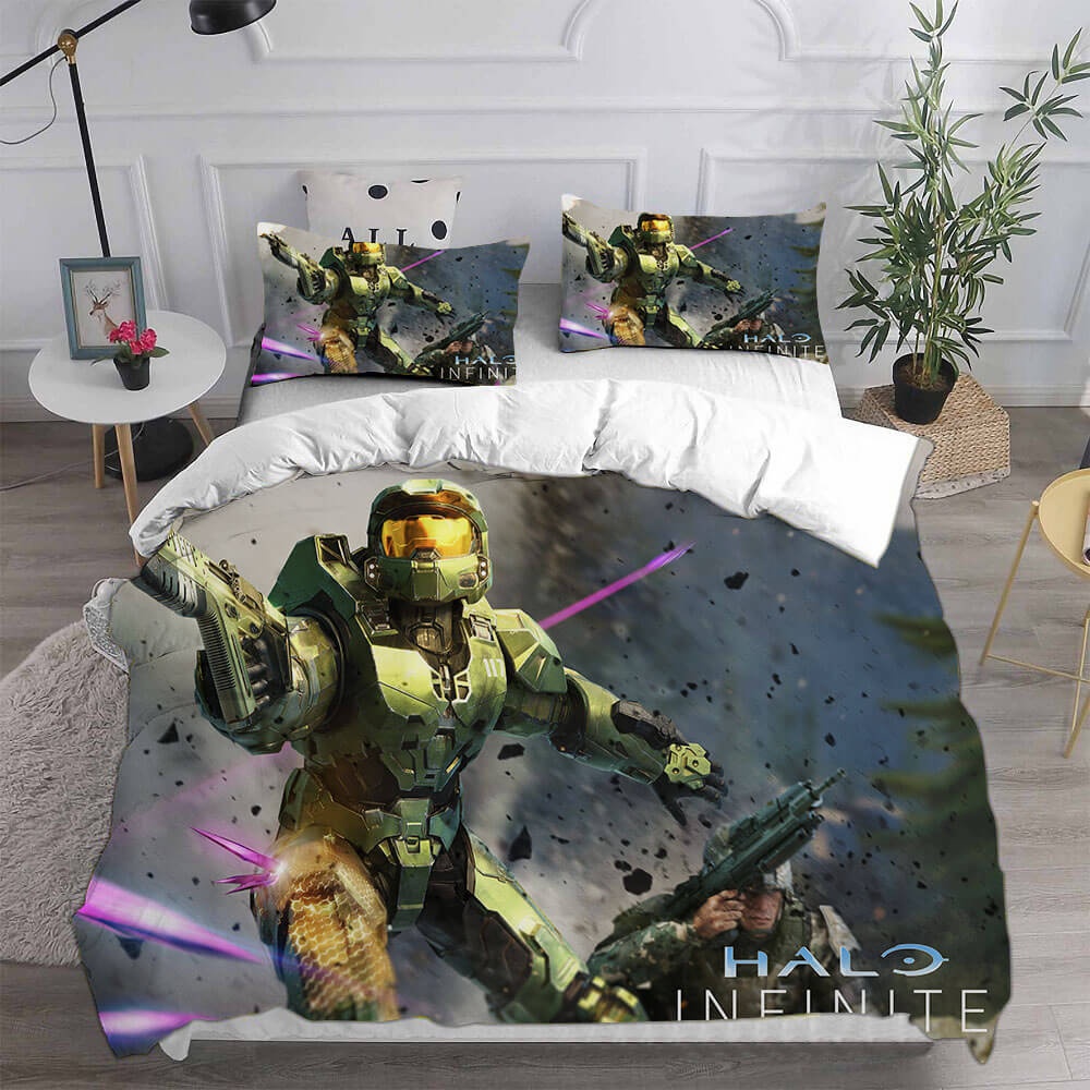 Halo Infinite Bedding Sets Gift For Christmas, Thanksgiving, Halloween