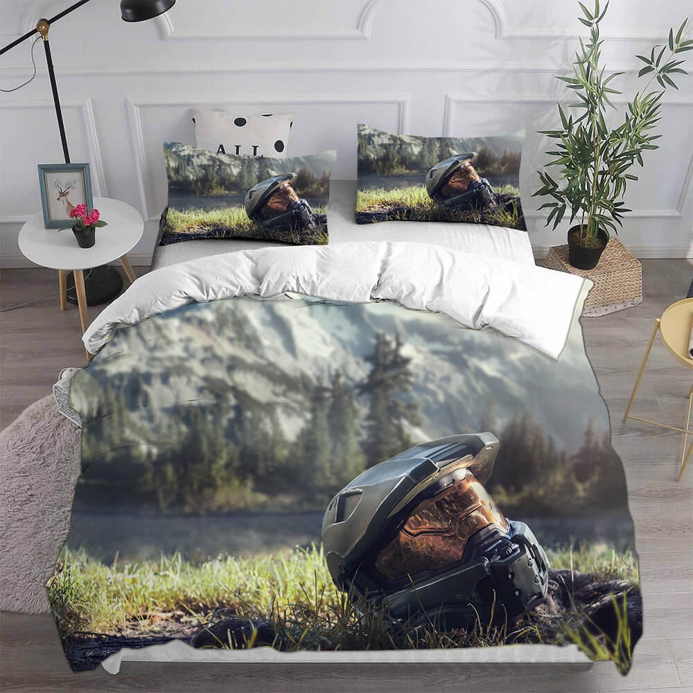 Halo Infinite Bedding Sets Gift For Wife, Husband, Besties