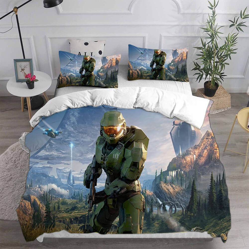 Halo Infinite Bedding Sets Duvet Cover, Flatsheet, Pillowcase For Your Lover