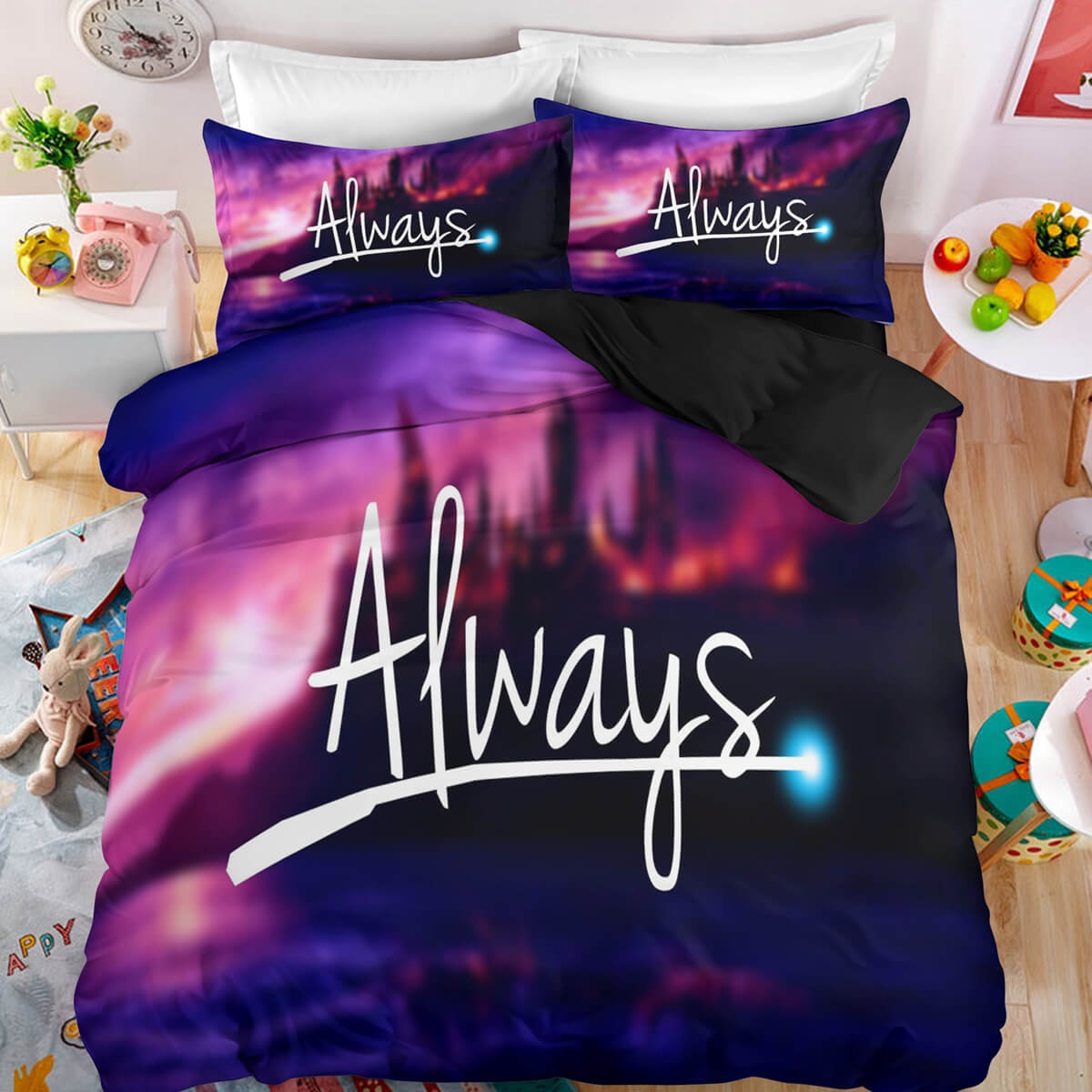 Harry Potter Bedding Sets Gift For Halloween, Thanksgiving, Christmas