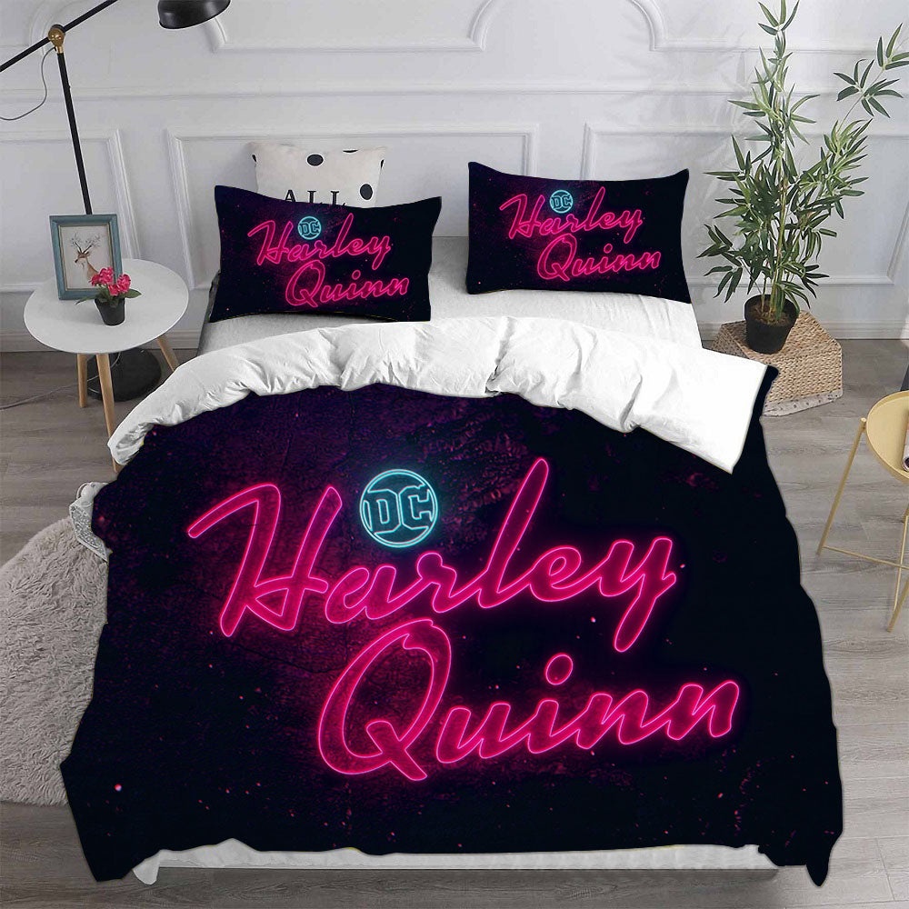 Harley Quinn Season 3 Bedding Sets Duvet Cover, Flatsheet, Pillowcase For Your Lover