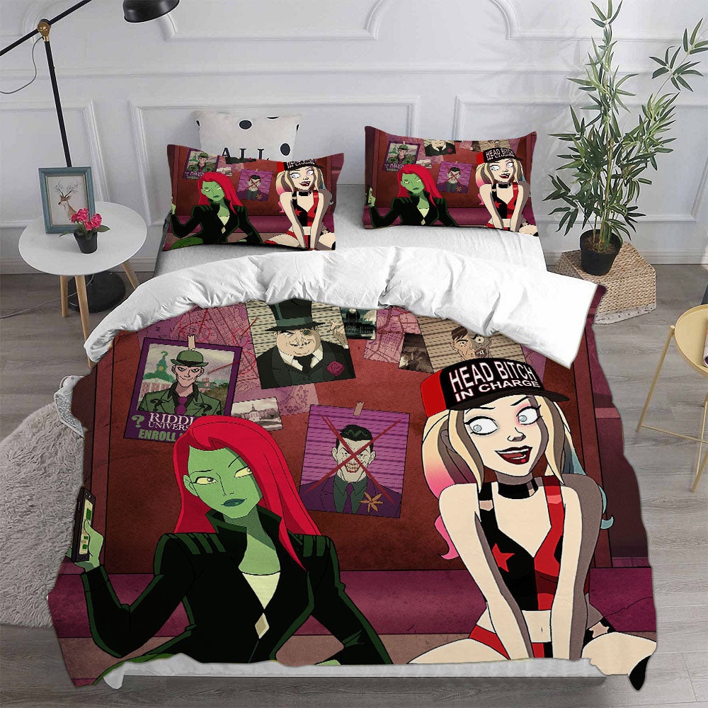 Harley Quinn Season 3 Bedding Sets Gifts For Family Members On Christmas, Black Friday