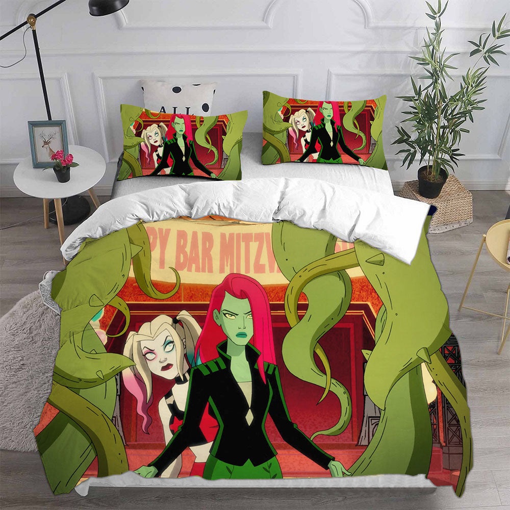 Harley Quinn Season 3 Bedding Sets Duvet Cover, Flatsheet, Pillowcases For Every Bedroom