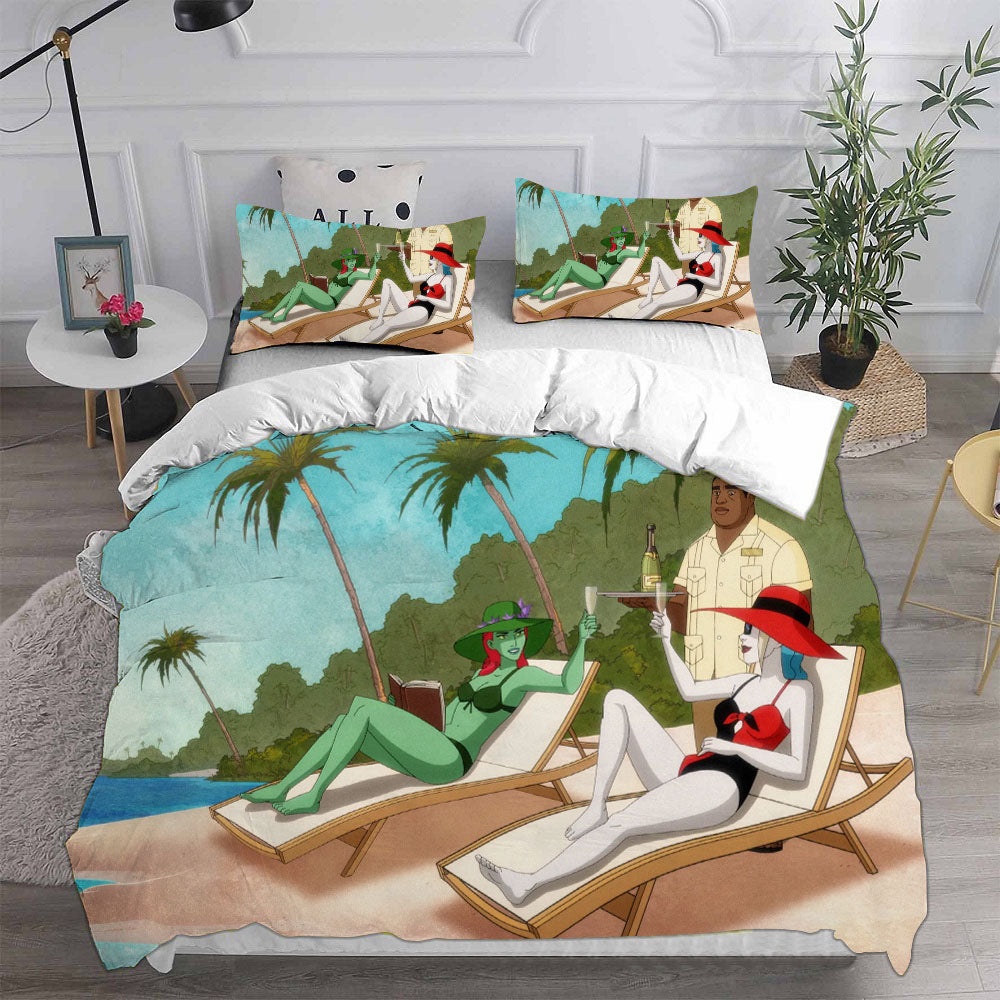Harley Quinn Season 3 Bedding Sets Gift For Birthday, Halloween, Christmas, Thanksgiving