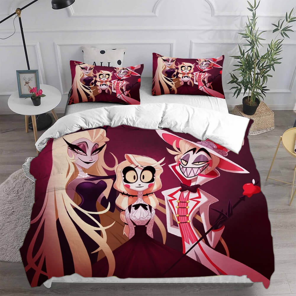 Hazbin Hotel Bedding Sets Gifts For Family Members On Christmas, Black Friday