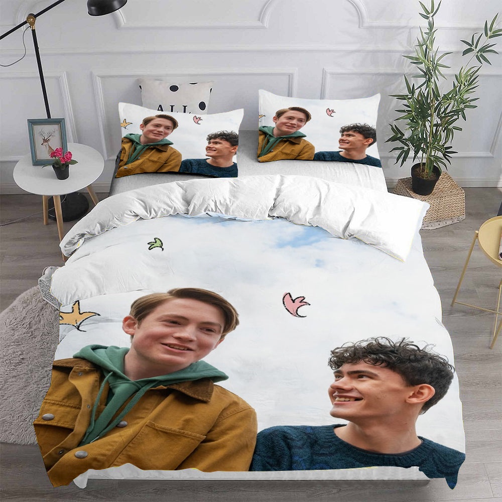 Heartstopper Bedding Sets Gift For Christmas, Thanksgiving, Halloween