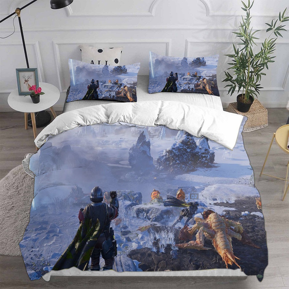 Helldivers 2 Bedding Sets Gift For Halloween, Thanksgiving, Christmas
