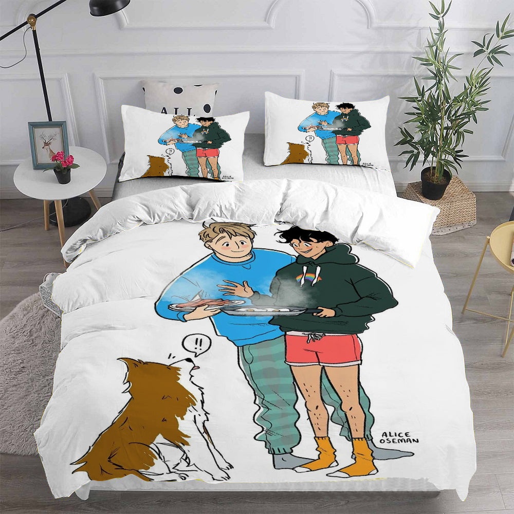 Heartstopper Bedding Sets Duvet Cover, Flatsheet, Pillowcases Perfect Gift For Fans
