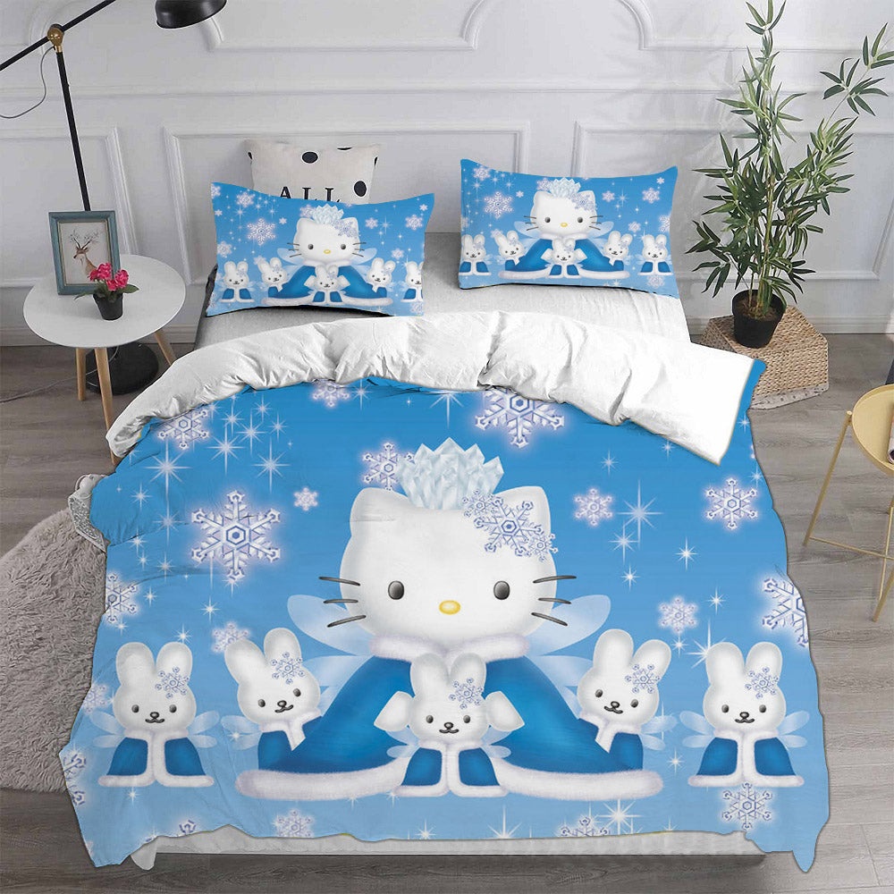 Hello Kitty Bedding Sets Gift For Christmas, Birthday, Thanksgiving