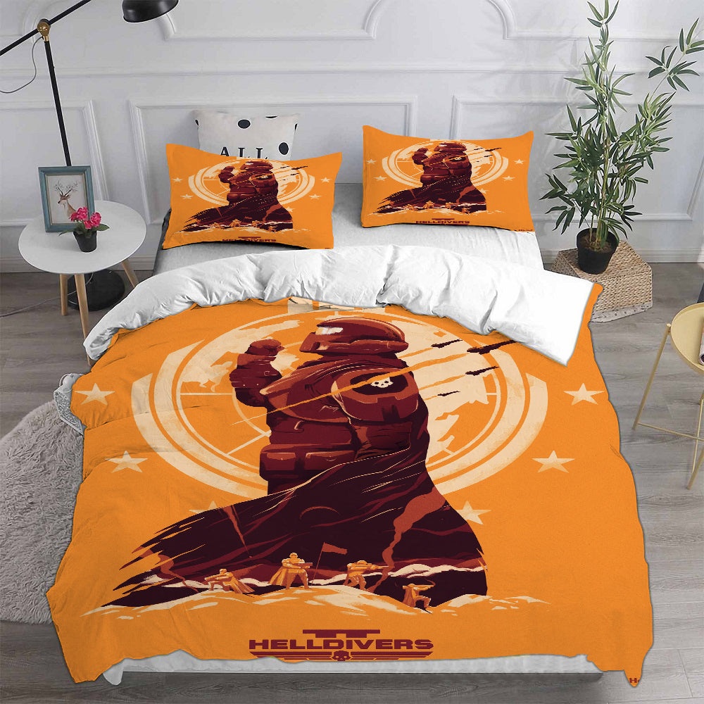 Helldivers 2 Bedding Sets Gifts For Family Members On Christmas, Black Friday